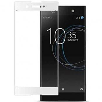 Todotumovil Protector de Pantalla Xperia XA1 Blanco Completo 3D Cristal Templado Vidrio Curvo para movil
