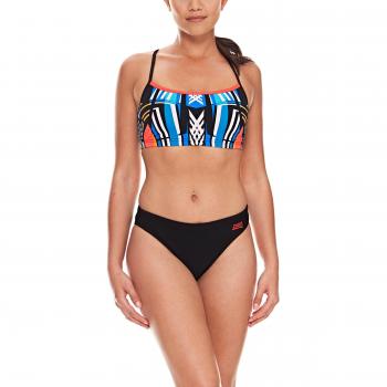 Zoggs Navajo 2 piezas Bikini parte superior, mujer, Navajo 2-Piece, Black/Multi-Colour, talla 32