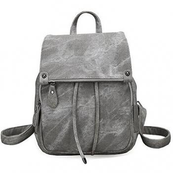 Wishliker Mochila Antirrobo Lmpermeable Bolsa para Mujer,Gris