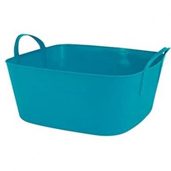 Cesta de Plástico Life Story Cuadrada 12.5L Azul para Ropa Sucia