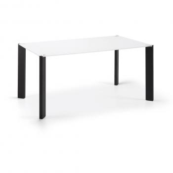 Kave Home Mesa Spot 160x90 cm, negro y blanco