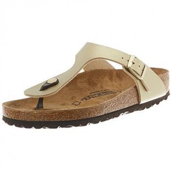 Birkenstock Gizeh Women's Sandals in Gold Birko-Flor