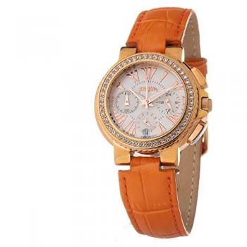 Folli Follie Reloj Mujer Analógico Cuarzo con Correa de Cuero WF13B001SE 28mm