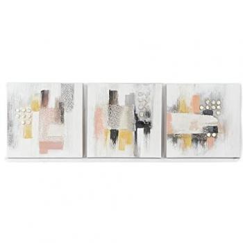 Cuadro Abstracto Moderno DKD Home Decor 60 x 2,8 x 60 cm (3 Piezas)