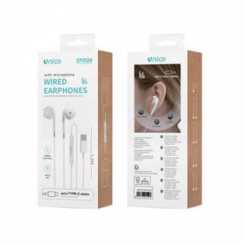 Auriculares con Micrófono USB-C EP2109 Unico Cableado