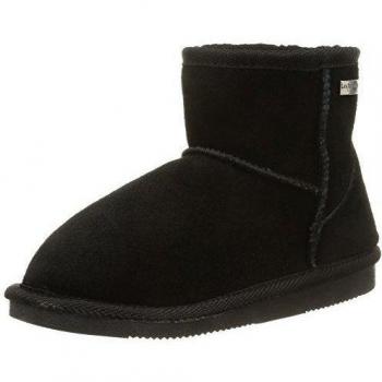 Les Tropeziennes Flocon - Botas De Nieve de cuero niña, color negro, talla 34