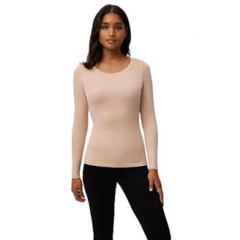 Camiseta Térmica de Mujer Manga Larga Control de Temperatura Tacto Extrasuave Nude Ysabel Mora