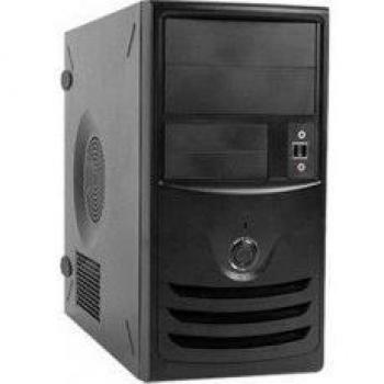 In win ec028 caja de ordenador miditower pc microatx hogar oficina negro 1x 120 mm
