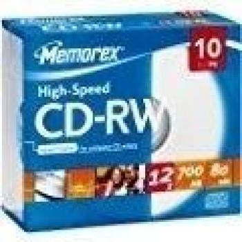 Memorex M00594 - Pack de CD-RW vírgenes