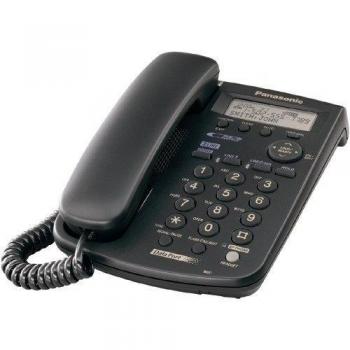 Panasonic kxtsc11 telefono analogica negro lcd escritorio digital monochrome