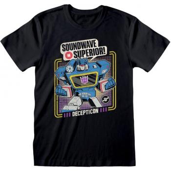 Camiseta de Transformers - Soundwave Superior Black - Talla S XXL - para Hombre - Color Negro