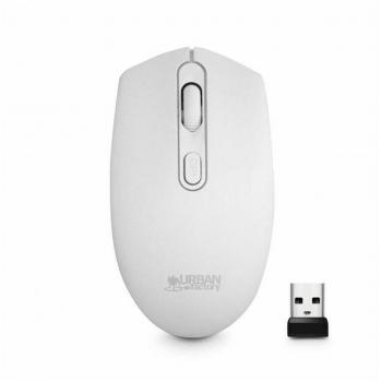Urban Factory Ratón Inalámbrico FCM02UF Blanco 1600 dpi