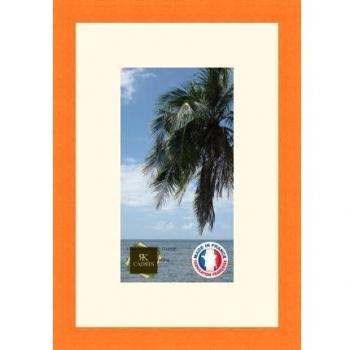 Marco de fotos de pared 16 x 16 x 29 x 29 marco, moderno, 2,3 cm de longitud, de madera, madera, Orange-17, Passe-Partout Ivoire