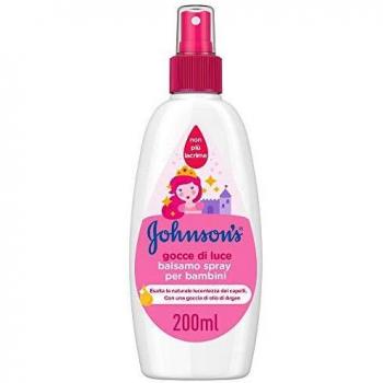 Acondicionador sin enjuague Johnson's Baby Spray Brillo y Suavidad 200 ml con Proteínas de Seda