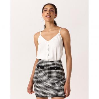 Naf Naf - Top de mujer de tirantes ajustables con botones