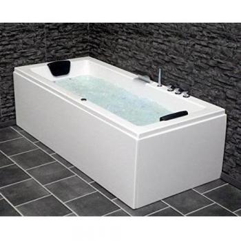 Whirlpool Bañera Venedig Made IN Germany Derecha o Izquierda 150 o 160 o 170 X 75 cm con 6 Masaje Boquillas Grifería Derecha Izquierda Bañera de Esquina