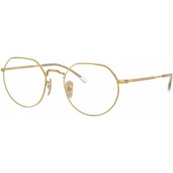 Ray-Ban RB 3565 Jack Geometric Sunglasses in Gold Frame