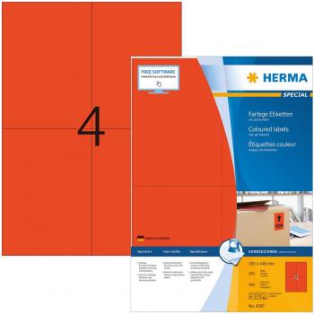 HERMA Universal-Etiketten SPECIAL, 105 x 148 mm, rot