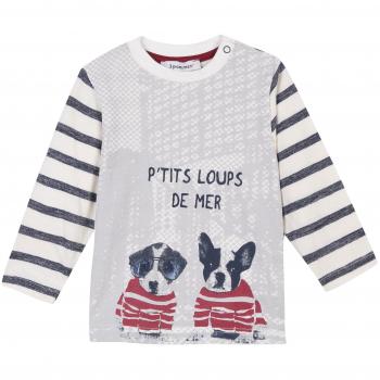 3 Pommes Ts Rayé, Camiseta para Bebés