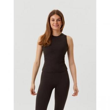 Björn Borg Studio Rib Tank - Brown, Medium, Women's Activewear Top