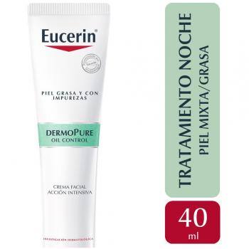 Eucerin DermoPure Oil Control Crema Facial de Acción Intensiva Noche 40 ml
