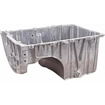 Cárter de aceite VAICO V25-1418 con tornillo de purga y junta anular, sin aluminio, compatible con FORD Fiesta 6 y Grand C Max