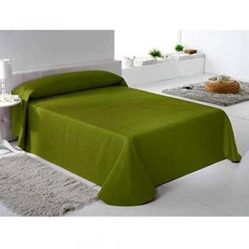 Antilo Fundeco - Colcha TREBOL Cama 150 Cm - Color Verde Pistacho