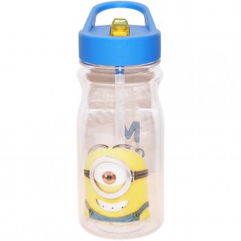 Zak! Designs Tritan Water Bottle with Flip-Up Spout and Straw with Despicable Me 2 Minions Graphics, Break-resistant and BPA-free Plastic, 16.5 oz. by Zak Designs