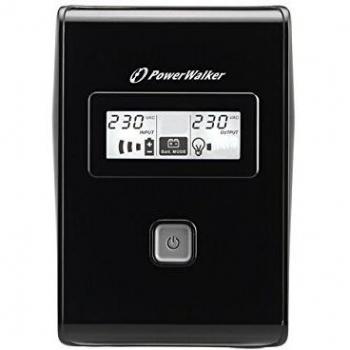 Sistema de Alimentación Ininterrumpida (UPS) Power Walker Line-Interactive 850VA, 2 Salidas 230V, Conexiones RJ11 IN/OUT, USB y Pantalla LCD