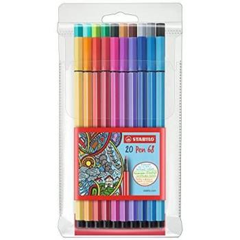Estuche de 20 rotuladores Stabilo Pen 68