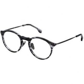 Lozza VL41445004AT Gafas, Shiny Striped Grey Havana, 50/22/140 Unisex Adulto