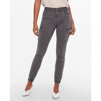 Pantalón Only Missouri noos cargo gris de mujer