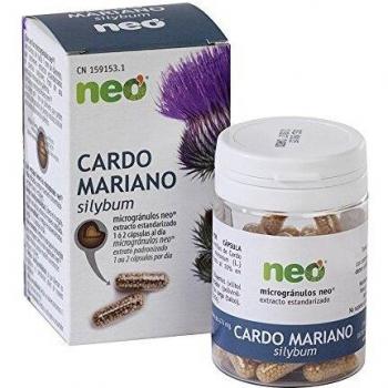 NEO | Extracto de Semillas de Cardo Mariano 200 mg | 45 Cápsulas Naturales | Favorece a la Eliminación de Toxinas | Libre de Alérgenos y GMO | Tomar de 1 a 2 Cápsulas a Día | Liberación Rápida