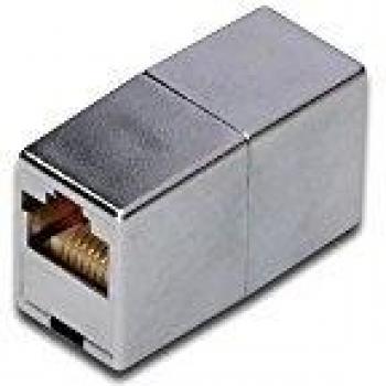 DIGITUS Cat 5e Modular Coupler - Accesorio para Cable de Red, Plateado