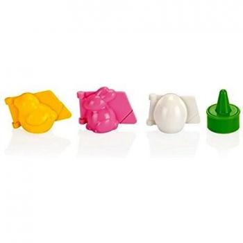 Formas de Plástico para Dulces DELICIA, 3 Diseños de Pascua Multicolores - Tescoma