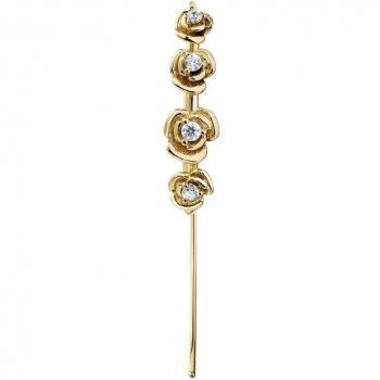 Ear Candy - Piercing Roses Silver 925 and 18k Gold Plated