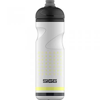 Botella SIGG Pulsar Blanca 0.75L - Bidón ultraligero sin BPA, hermético y con cierre SureSnap® para ciclistas