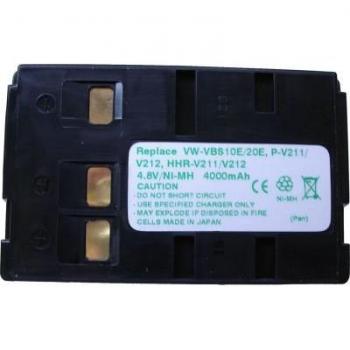 AccuCell - Batería para Panasonic VW-VBS20E, HHR-V211