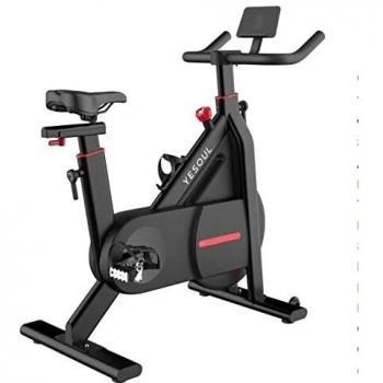 YESOUL, Bicicleta estática conectada Xiaomi C1, App incluida, Correa transmisión silenciosa, Color Negro Brillo