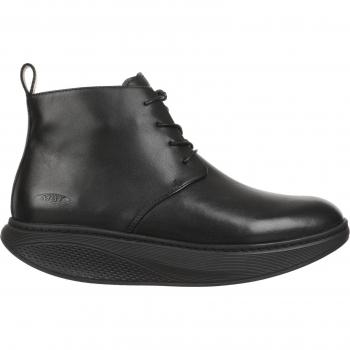 MBT Addison Black Leather Men's Ankle Boots - Size 46