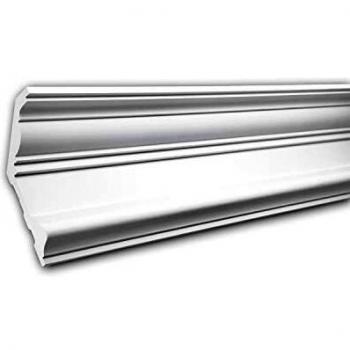 Cornisa Decorativa de Poliestireno Estilo Neoclásico Blanca 2 m Profhome