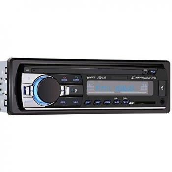 GHB Auto Radio Coche Bluetooth Estéreo AM FM In-Dash USB SD Reproductor Audio MP3 WMA APE FLAC WAV Pantalla LCD