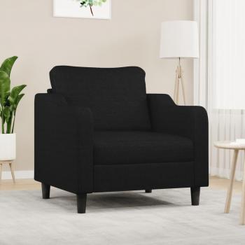 Sillón de tela negro 60 cm vidaXL