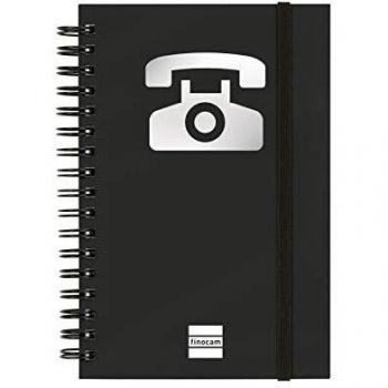 Finocam 8510560 - Índice telefónico phone 10 x 15, color negro
