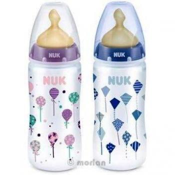 Nuk In The Air Biberón PP First Choice Tetina de Látex T1 0-6 Meses M, 300ml