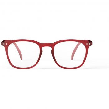Gafas de lectura Izipizi #E forma trapecio rojo