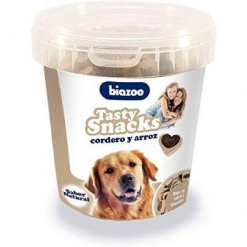 biozoo Snacks Premio Educativo Aperitivo Duo Corazones DE Cordero con ARROZ 300 GRS para Perro