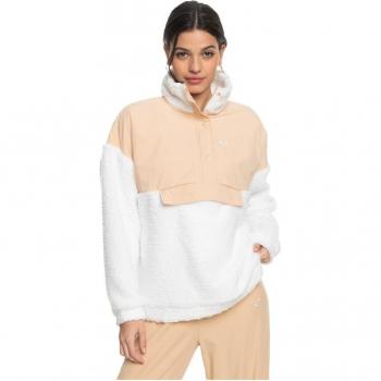 Sudadera de mujer Roxy Waves Of Warmth con forro polar, diseño acogedor, ajuste cómodo, ideal para actividades al aire libre y uso diario