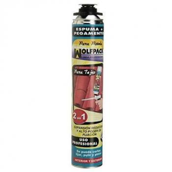 WOLFPACK LINEA PROFESIONAL 14010158 Espuma Poliuretano 750 ml. Tejas para Pistola