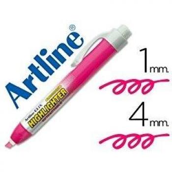 ROTULADOR ARTLINE CLIX FLUORESCENTE EK-63 ROSA PUNTA BISELADA 4.00 MM